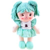 lalka szmacianka szmaciana zuzia 33cm w miętowej sukni za3853 zi