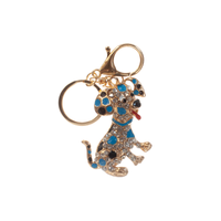 brelok do kluczy z cyrkoniami piesek | A0212