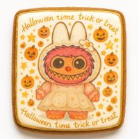 CIASTKO LUKROWANE HALLOWEEN NO.11 ROZ.XL PION RĘCZNIE ROBIONE