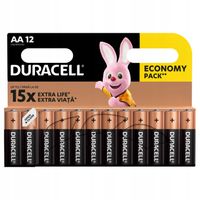 Alkaliczne baterie Duracell AA x 12 LR6