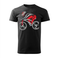 Koszulka z kolarzem kolarska rowerowa rower szosowy męska czarna REGULAR M