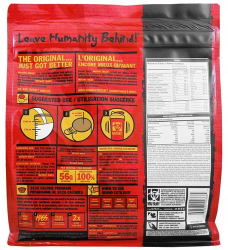 PVL Mutant Mass 2270g ODŻYWKA GAINER MASA Z USA białko Wanilia na Arena.pl