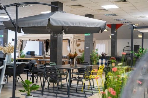 PARASOL OGRODOWY 3.5 M SKŁADANY WERONA DUŻY SZARY na Arena.pl