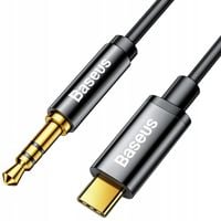 BASEUS KABEL USB-C TYPE-C AUX MINI JACK 3.5MM WTYK PRZEWÓD AUDIO 1.2M