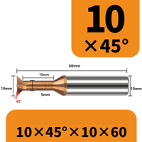 Frez 4-ostrzowy "jaskółczy ogon" dovetail VHM Rozmiar: 10×45°×60L
