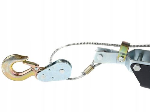 WYCIĄGARKA RĘCZNA LINOWA WCIĄGARKA PRZECIĄGARKA 4T 4000kg 3 HAKI na Arena.pl