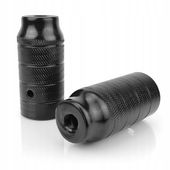 Stalowe pegi podpórki do roweru BMX wymiar 110mm x 50 mm - czarne gwint M14