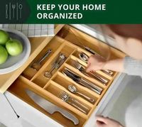 Wkład do szuflady bambusowy XXL