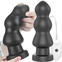 Olbrzymi Korek Analny Z Pilotem, Sex Dildo XXL Z Wibracjami