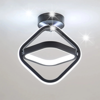LAMPA SUFITOWA LED PLAFON CZARNA KWADRAT NOWOCZESNA DO LOFT 6500K 22W