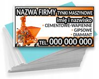 Wizytówki firmowe 200 szt RÓŻNE WZORY do wyboru TYNKI MASZYNOWE