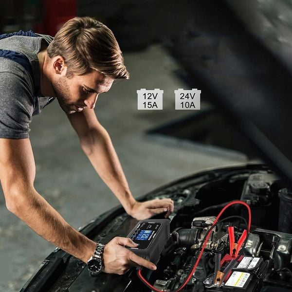 PROSTOWNIK DO AKUMULATORA AUTOMATYCZNY SMART 12/24V ŁADOWARKA zdjęcie 10