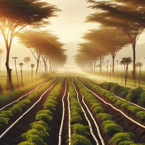 ZESTAW LINIA kroplująca Z KOMPENSACJĄ wąż ogrodu NAWODNIENIE 100M SET4 na Arena.pl