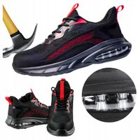 Buty robocze męskie PÓŁBUTY ROBOCZE sportowe Oddychające z NOSKIEM BHP 45