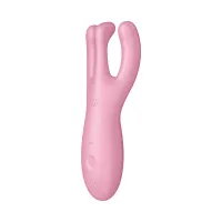 satisfyer threesome 4 - model z 3 silnikami, silikonowy, wodoodporny