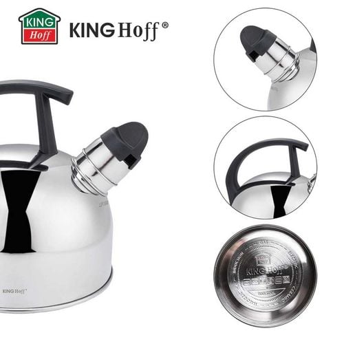 czajnik 1,5l z gwizdkiem kinghoff kh-1896 srebrny na Arena.pl