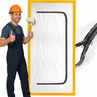 Drzwi Przeciwpyłowe BUDOWLANE Malarskie Kurtyna PRZECIWPYŁOWA REMONT FOLIA