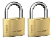 GERDA BRASS LINE 2 KŁÓDKI SYSTEM JEDNEGO KLUCZA 50