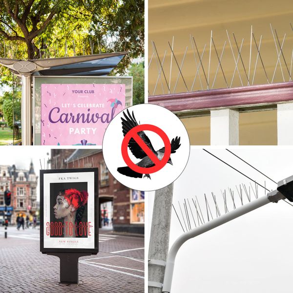 10x METALOWE KOLCE NA PTAKI GOŁĘBIE GĘSTE PRZECIW PTAKOM KUNOM NIERDZEWNE zdjęcie 11