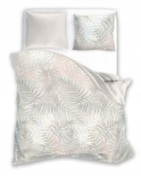 Pościel 160x200 Liście Palmy Palma Listki Beżowa Nude Bawełniana