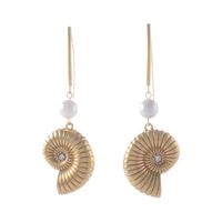 kolczyki z dużą muszlą z kolekcji oceanique (p25/lat/06au)