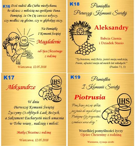 Złoty Łańcuszek Krzyżyk 585 Chrzest Komunia Grawer na Arena.pl