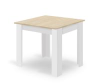 Stół do jadalni 80x80 cm kwadratowy dąb sonoma białe nogi do kuchni