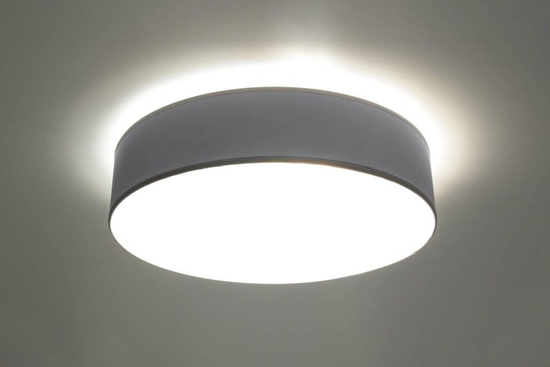 Plafon LAMPA sufitowa SL.0125 okrągła OPRAWA natynkowa szara zdjęcie 3