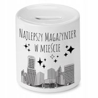 Skarbonka Dla Magazyniera Najlepszy W Mieście Z Nadrukiem Ze Zdjęciem