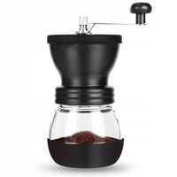 Młynek do kawy ręczny z regulacją grubości mielenia. Ceramiczne żarna.