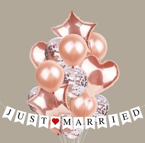 BALONY NA URODZINY ZESTAW BALONÓW MIX 14 SZT ŚLUB PARTY na Arena.pl