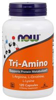 NOW FOODS Tri-Amino - L-Arginina + L-Ornityna + L-Lizyna (120 kaps.)