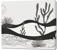Obraz 100x90cm Ogród przy Nocy