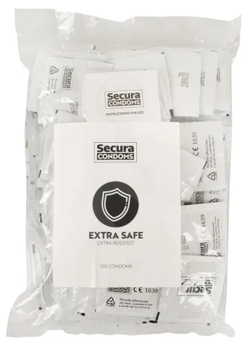 Secura Extra Safe - Prezerwatywy Extra Grube 100pcs na Arena.pl