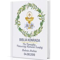 Biblia dla dzieci na pamiątkę I Komunii  Świętej + nadruk DEDYKACJI