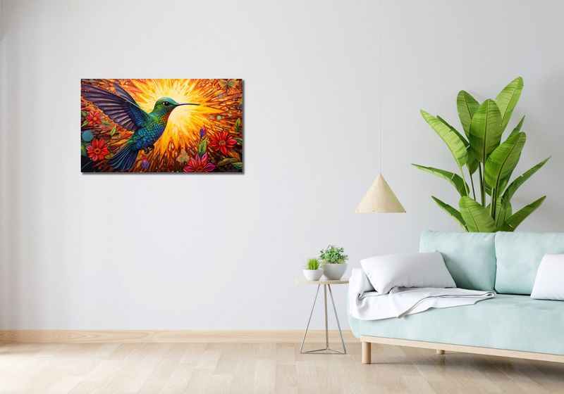 Obraz 90x50cm Koliber Barw zdjęcie 2