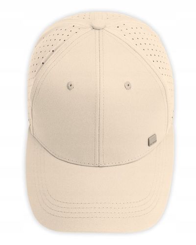 CZAPKA z Daszkiem Bejsbolówka Oddychająca Głęboka JASNOBEŻOWA Pako Jeans na Arena.pl