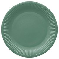 talerz papierowy okrągły "dark green" śr. 23 cm 8 szt.