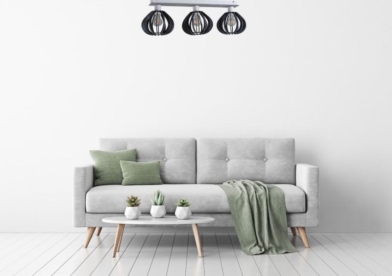 Lampa sufitowa 3xE27 NICOLETA GREY 833 zdjęcie 2