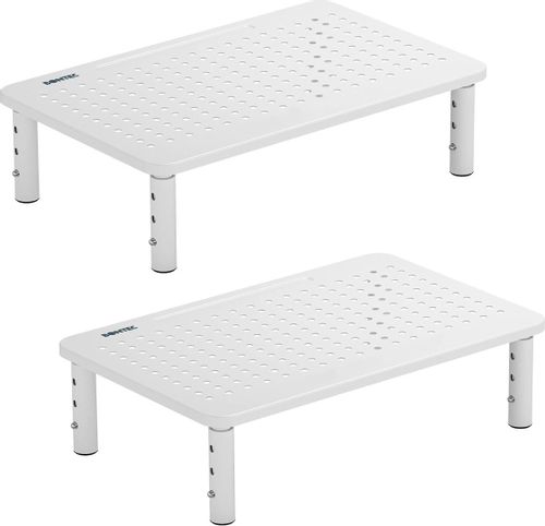 Podstawka pod monitor laptop MULING biała + szuflada na Arena.pl