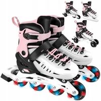 SPOKEY 4w1 Łyżworolki Rolki Łyżwy Regulowane Dziecięce Kółka LED 29-33