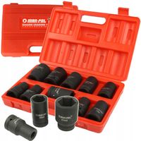 NASADKI UDAROWE 1" CAL 17mm-41mm NASADKA KLUCZE ZESTAW NASADEK UDAROWYCH