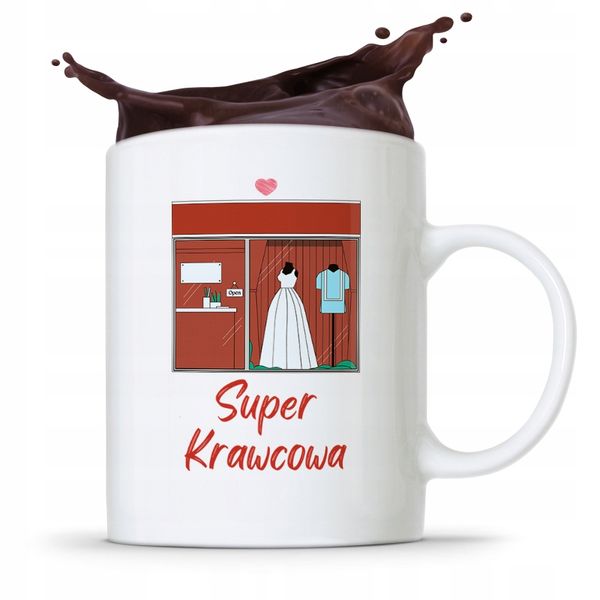 Kubek Prezent Krawcowej Krawca Super Krawcowa Z Nadrukiem Ze Zdjęciem zdjęcie 1