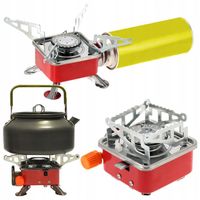 Kuchenka gazowa turystyczna przenośna mini polowa na kartusze składana