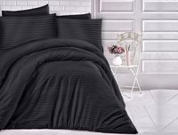 Pościel satyna bawełniana CIZGILI BLACK/200x220 EXCLUSIVE
