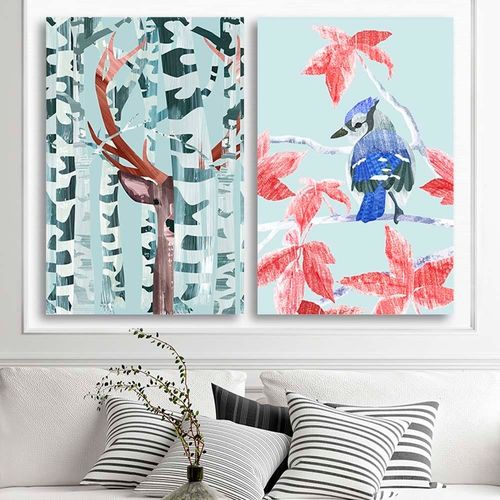 Obraz na płótnie – Canvas, Niebieski ptak 40x60 na Arena.pl