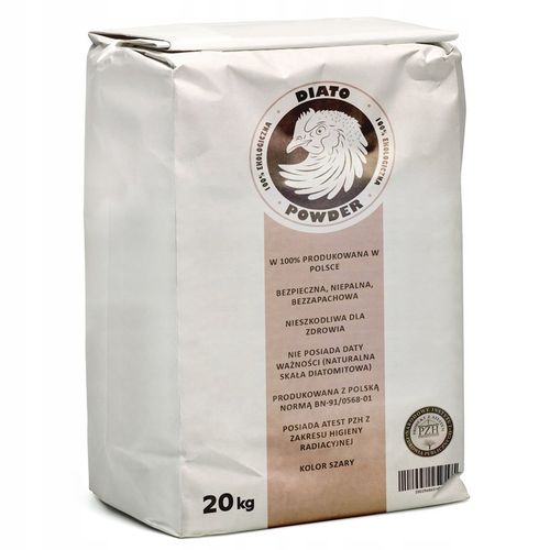 DIATOMIT NATURALNA ZIEMIA OKRZEMKOWA WSPARCIE DLA KUR 19/20KG / 40L na Arena.pl