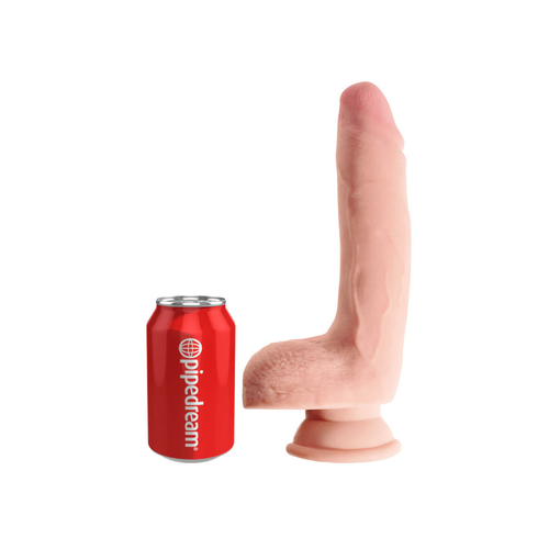 dildo 23 cm king cock plus triple density cock with balls light pipedream na Arena.pl