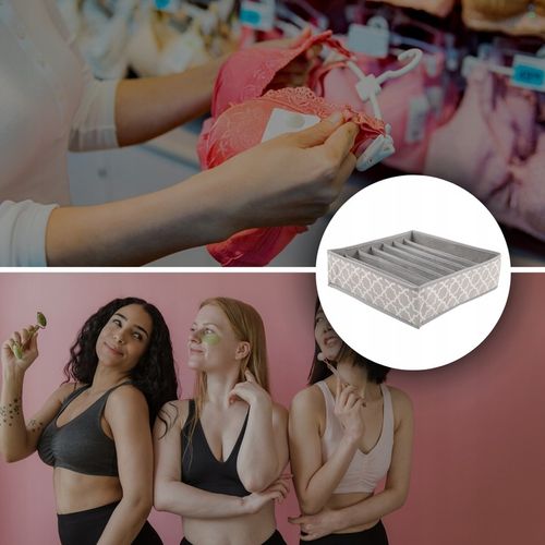 4x ORGANIZER NA BIELIZNĘ SKARPETKI UBRANIA DO SZUFLADY SZAFY ZESTAW na Arena.pl