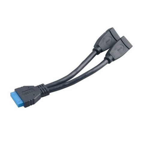 UK19 KABEL 19PIN MĘSKI 2 X USB 3.0 na Arena.pl